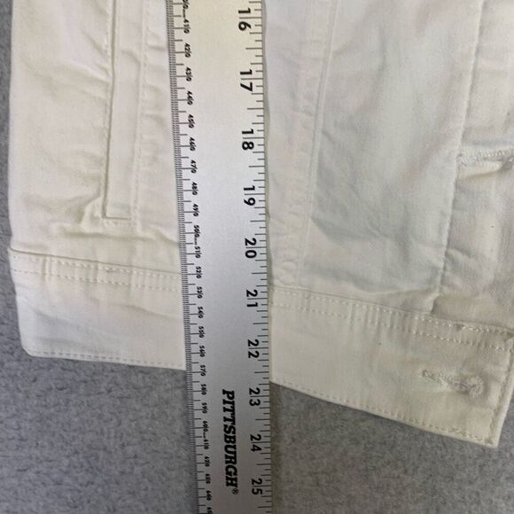 New York & Company Women's Size Medium White Button Down Coat Jacket Classic NEW - Picture 5 of 7